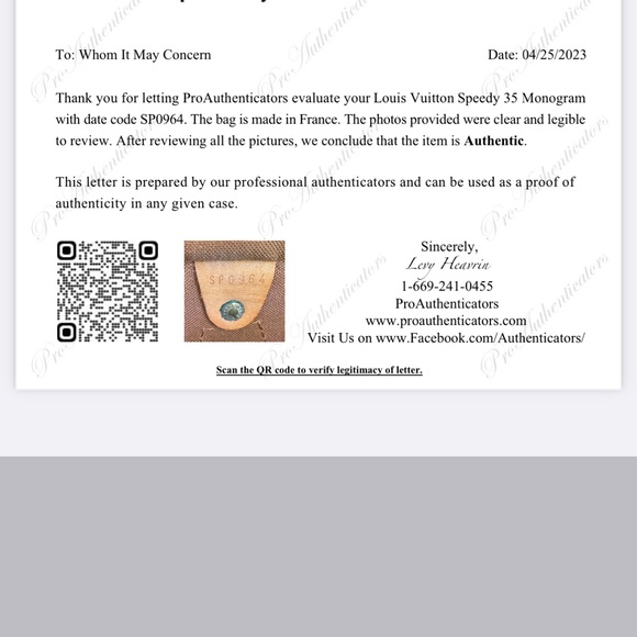 Authentic Louis Vuitton  Monogram Speedy 35 - Picture 16 of 16